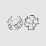 อะแดปเตอร์ 64 mm สำหรับมอเตอร์ขนาดแกน 45 mm รุ่น DCDA4563