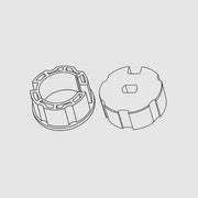 อะแดปเตอร์ 70 mm สำหรับมอเตอร์ขนาดแกน 45 mm รุ่น DCDA4570