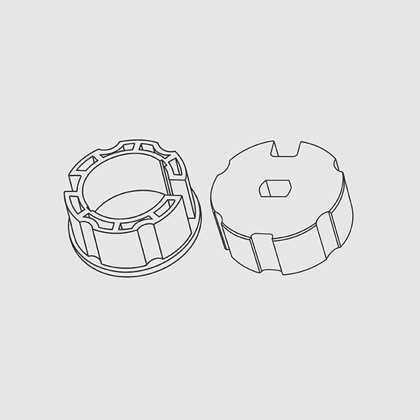 อะแดปเตอร์ 70 mm สำหรับมอเตอร์ขนาดแกน 45 mm รุ่น DCDA4570