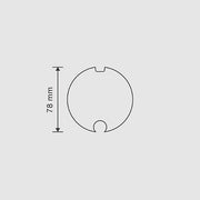 อะแดปเตอร์ 78 mm สำหรับมอเตอร์ขนาดแกน 59 mm รุ่น HR130015M