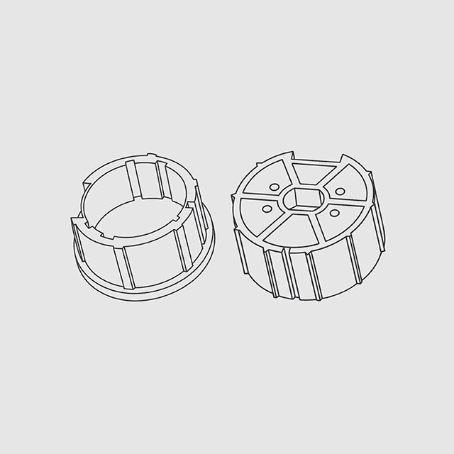 อะแดปเตอร์ 62 mm สำหรับมอเตอร์ขนาดแกน 45 mm รุ่น HR130016M