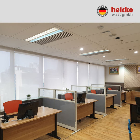 ม่านไฟฟ้าภายใน motorized blinds มอเตอร์ heicko แบรนด์เยอรมัน