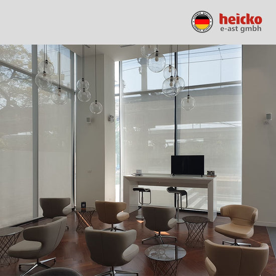 ม่านไฟฟ้าภายใน motorized blinds มอเตอร์ heicko แบรนด์เยอรมัน