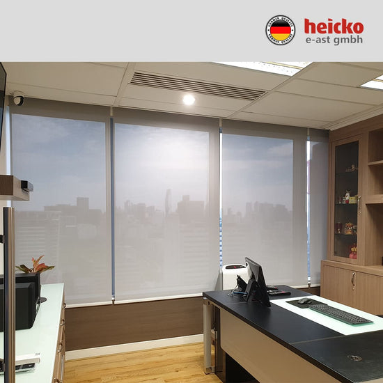 ม่านไฟฟ้าภายใน motorized blinds มอเตอร์ heicko แบรนด์เยอรมัน