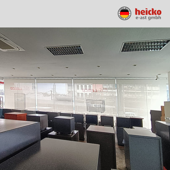 ม่านไฟฟ้าภายใน motorized blinds มอเตอร์ heicko แบรนด์เยอรมัน