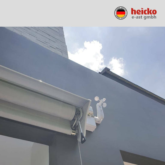 กันสาดไฟฟ้าแนวดิ่ง หรือ ม่านม้วนไฟฟ้าภายนอก outdoor blinds มอเตอร์ heicko แบรนด์เยอรมัน