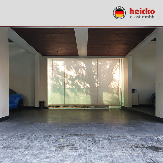 กันสาดไฟฟ้าแนวดิ่ง หรือ ม่านม้วนไฟฟ้าภายนอก outdoor blinds มอเตอร์ heicko แบรนด์เยอรมัน