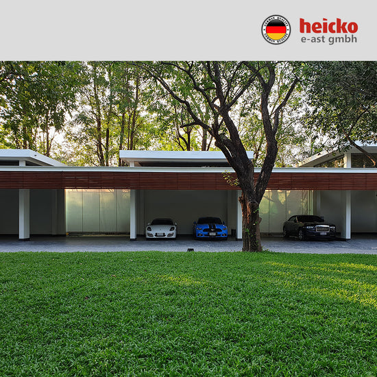 กันสาดไฟฟ้าแนวดิ่ง หรือ ม่านม้วนไฟฟ้าภายนอก outdoor blinds มอเตอร์ heicko แบรนด์เยอรมัน