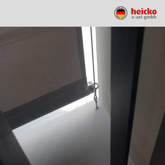 กันสาดไฟฟ้าแนวดิ่ง หรือ ม่านม้วนไฟฟ้าภายนอก outdoor blinds มอเตอร์ heicko แบรนด์เยอรมัน