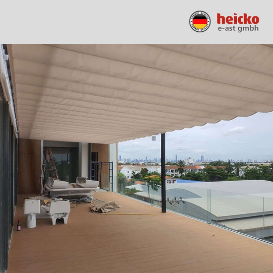 กันสาดไฟฟ้าสกายไลท์ motorized skylight มอเตอร์ heicko แบรนด์เยอรมัน