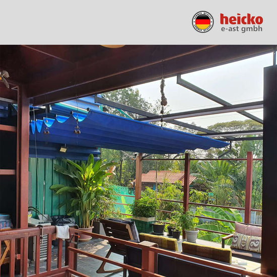 กันสาดไฟฟ้าสกายไลท์ motorized skylight มอเตอร์ heicko แบรนด์เยอรมัน