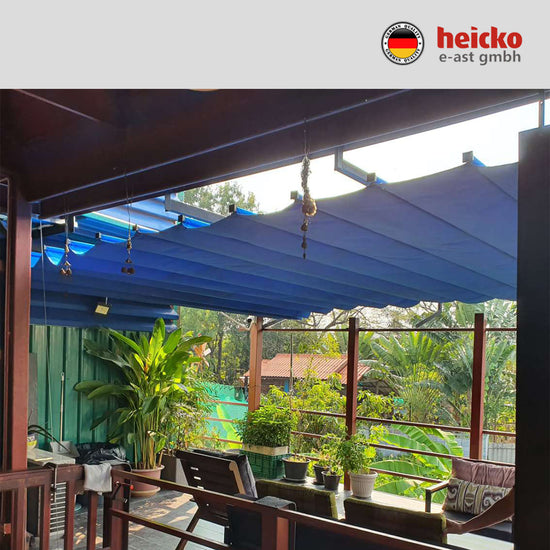 กันสาดไฟฟ้าสกายไลท์ motorized skylight มอเตอร์ heicko แบรนด์เยอรมัน