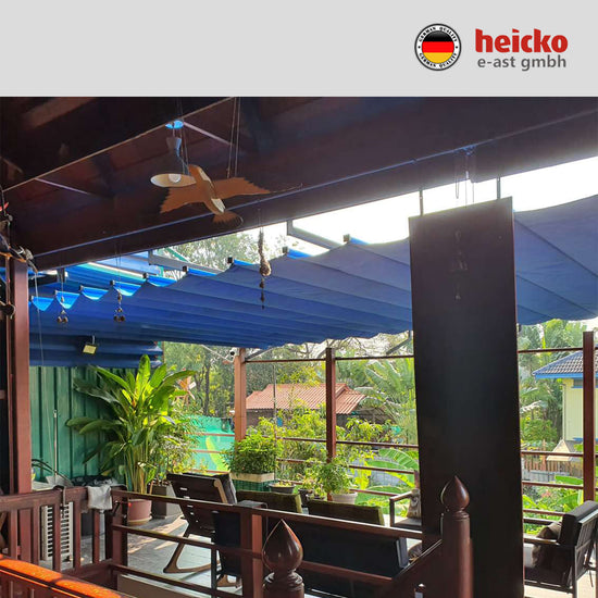 กันสาดไฟฟ้าสกายไลท์ motorized skylight มอเตอร์ heicko แบรนด์เยอรมัน