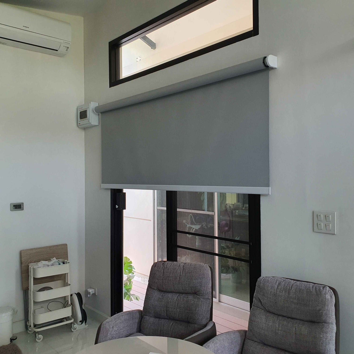 ม่านไฟฟ้าภายใน motorized blinds มอเตอร์ heicko แบรนด์เยอรมัน