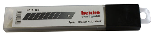 HC15-10K ใบมีดสำหรับมีดคัตเตอร์ , ชุดใบมีด 10 ชิ้น ขนาด 18 มม.